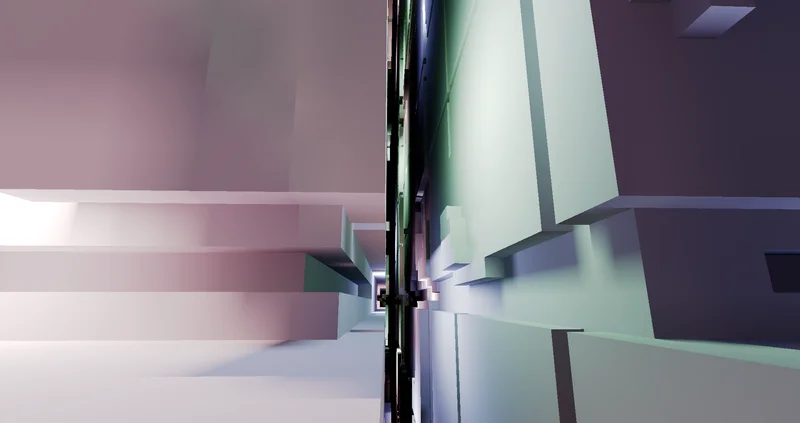 Voxelium - megastructure interior